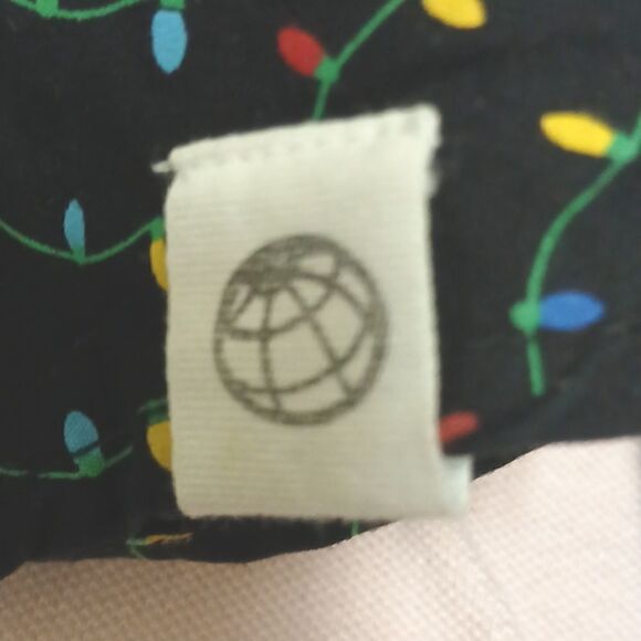 🩷FREE PLANET BOYS Size 5 Holiday Dress Button Up Shirt Black/Multi - Picture 8 of 10